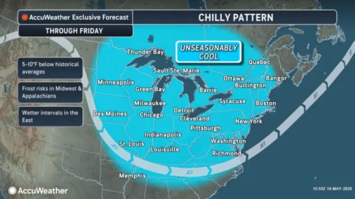 Below normal temperatures are expected much of this week for New Jersey, but warmer weather could return in time for next weekend.