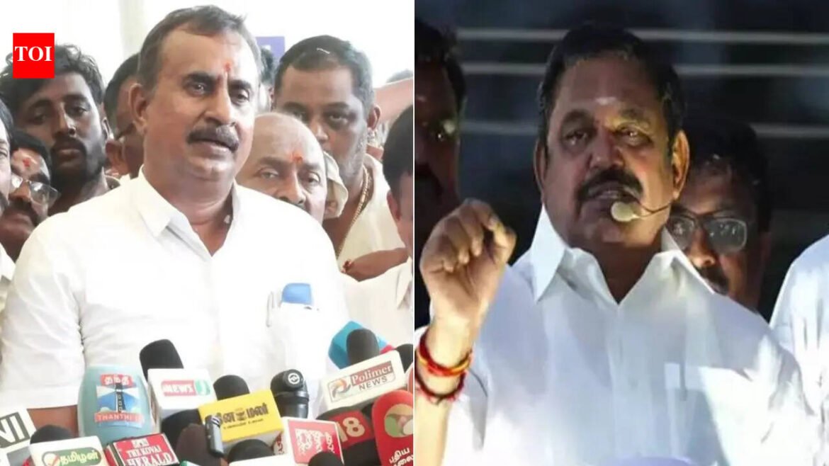 Cracks in AIADMK out in open: Velumani camp moves...