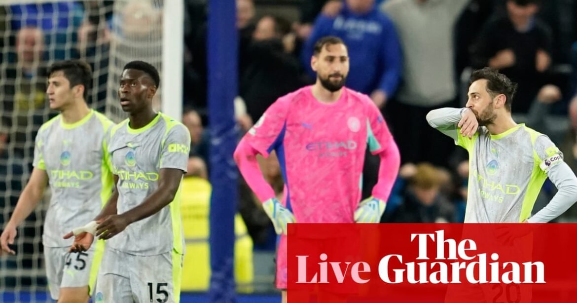 Everton 3-3 Manchester City: Premier League – live | Premier League