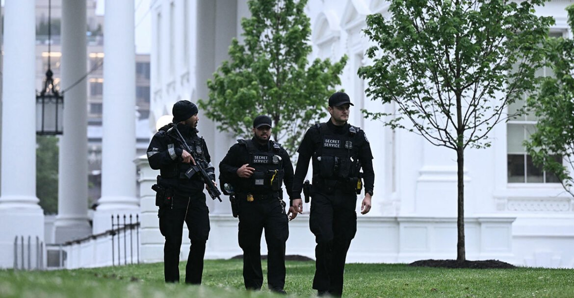 Secret Service are patrolling the White House after shots were fired.