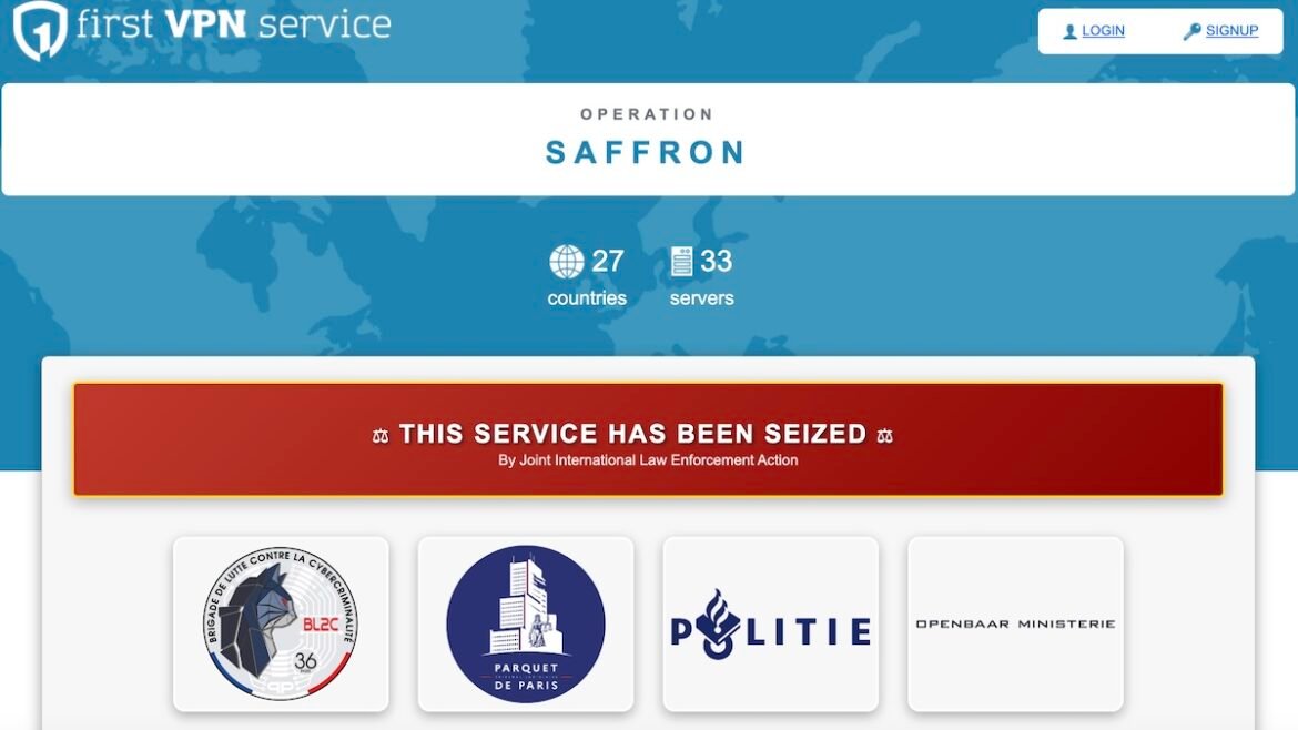 First VPN takedown