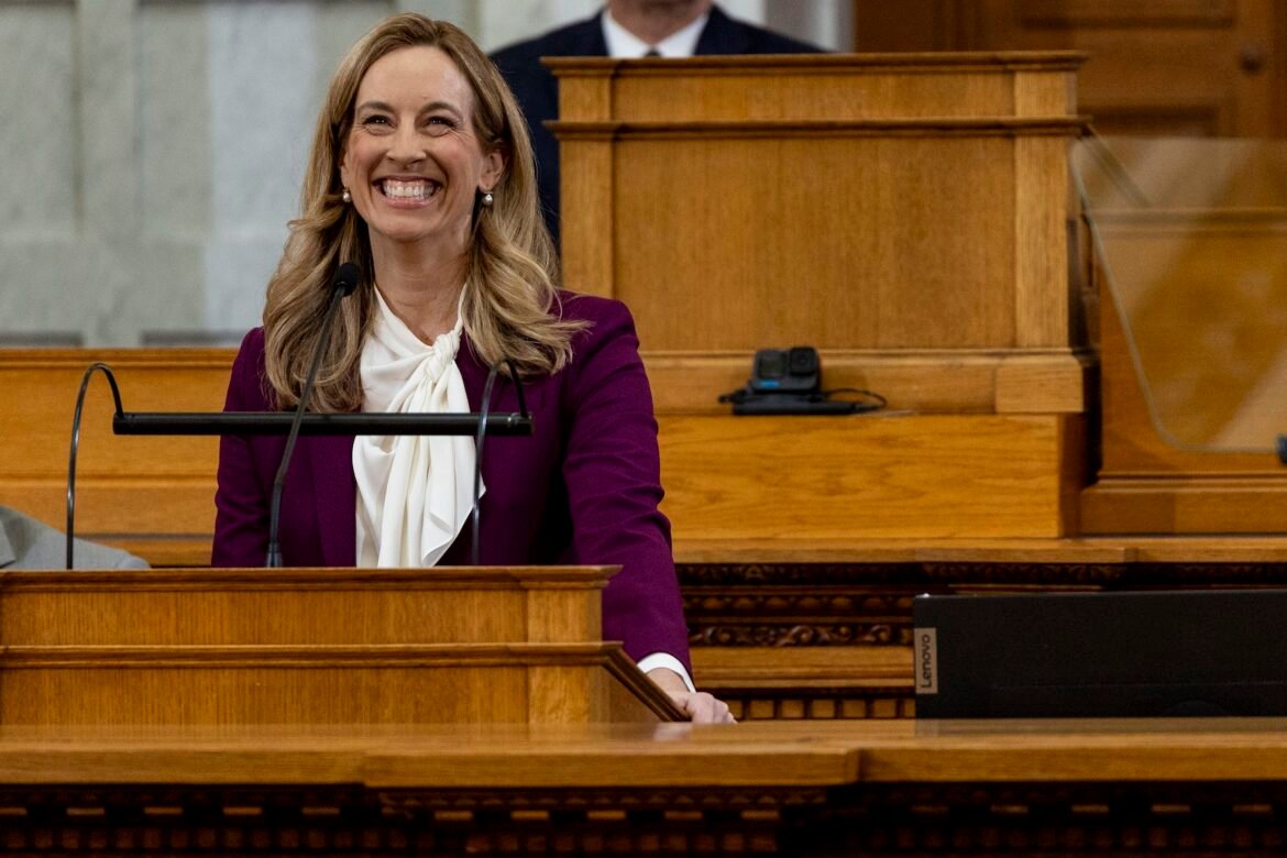 Gov. Sherrill brushes off her Spanish to speak directly to Latino residents • New Jersey Monitor