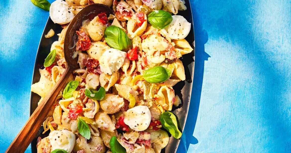 Italian-American deli sandwich-style pasta salad