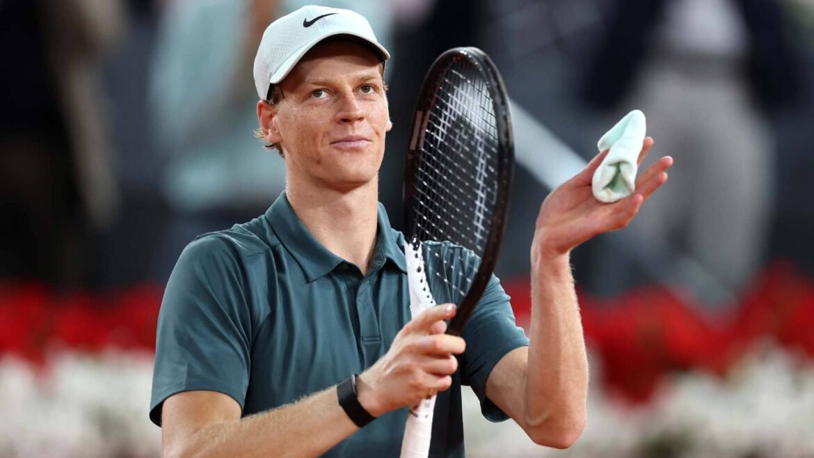 Jannik Sinner during his title run at the Mutua Madrid Open.