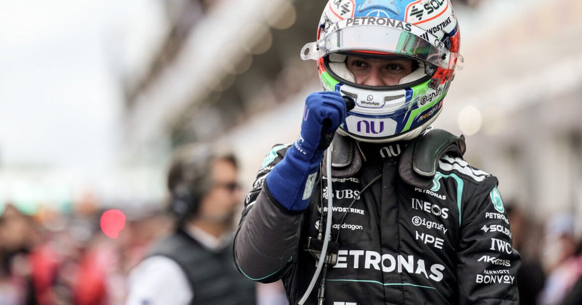 Kimi Antonelli wins fourth Formula 1 race in a row after George Russell’s car breaks down