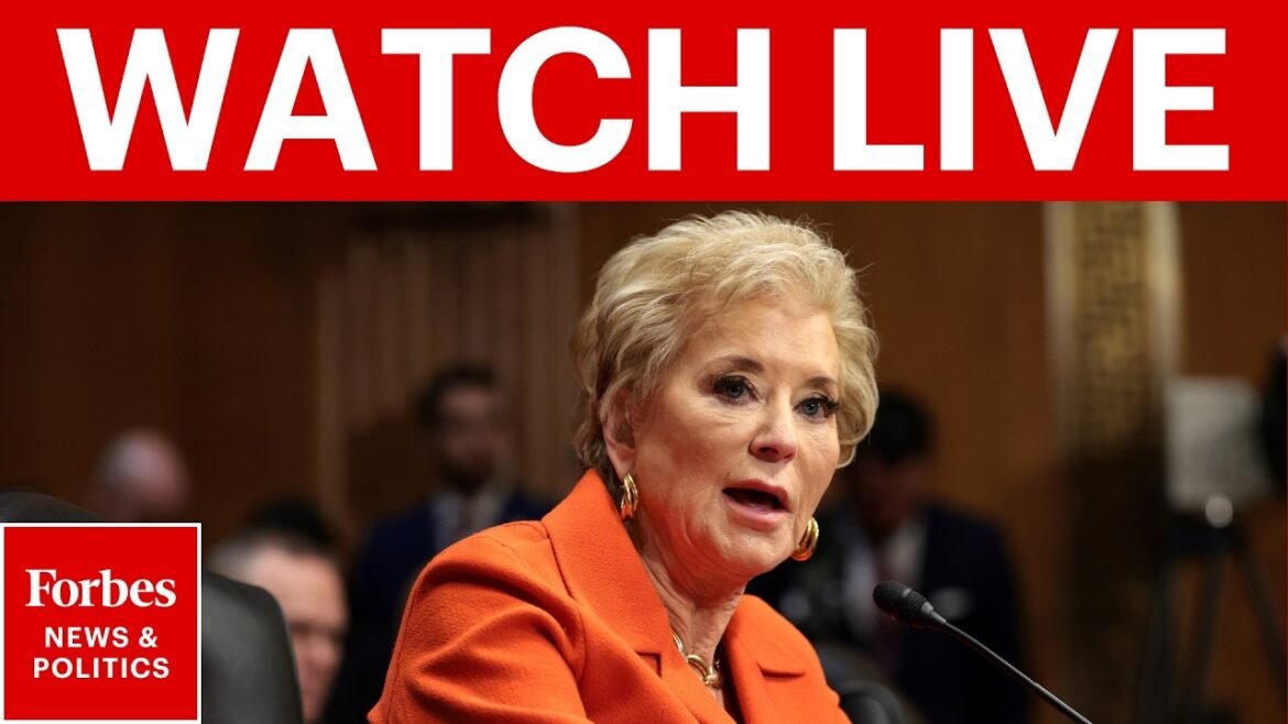LIVE: Education Sec. Linda McMahon Testifies Before The House | Forbes News
