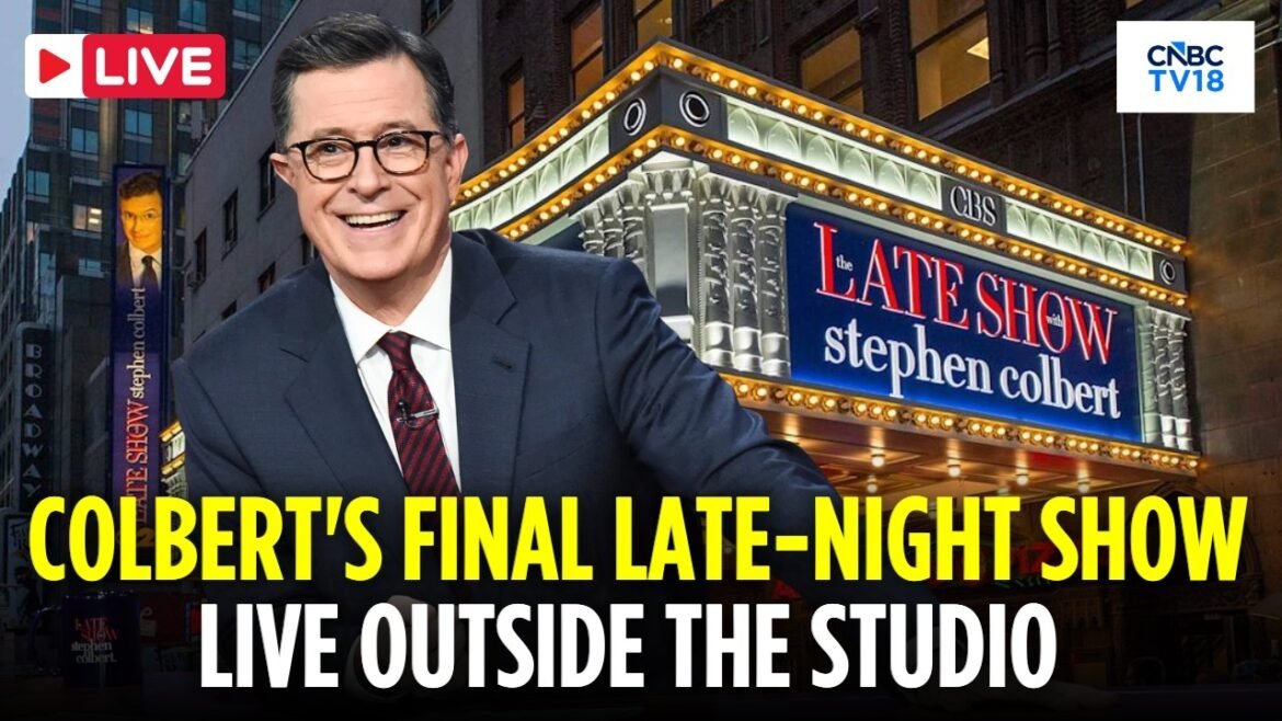 LIVE: Outside Studio as Stephen Colbert Tapes Final Late-Night Show in New York City | Kimmel | N18G