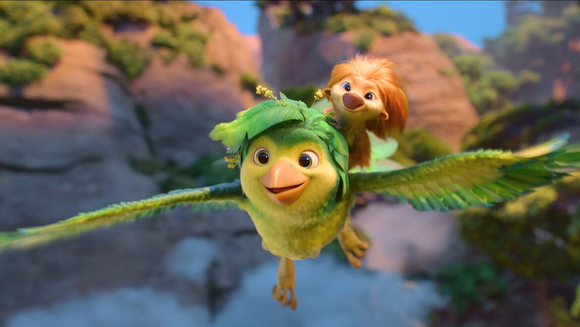 Swapped, (Top to bottom) Ivy (voiced by Juno Temple) and Ollie (voiced by Michael B. Jordan).