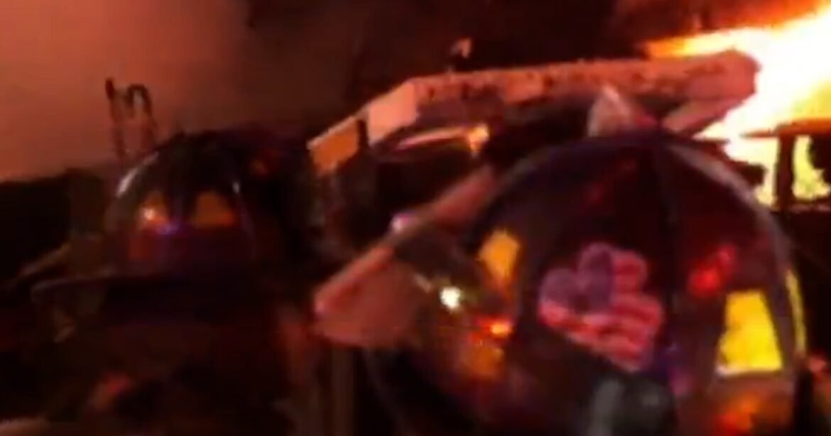 NYPD officers knocked off their feet by explosion
