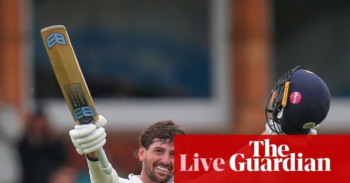 Nightwatchman Aitchison stuns with ton at Lord’s, Abell in the runs again: county cricket, day two – as it happened | County Championship