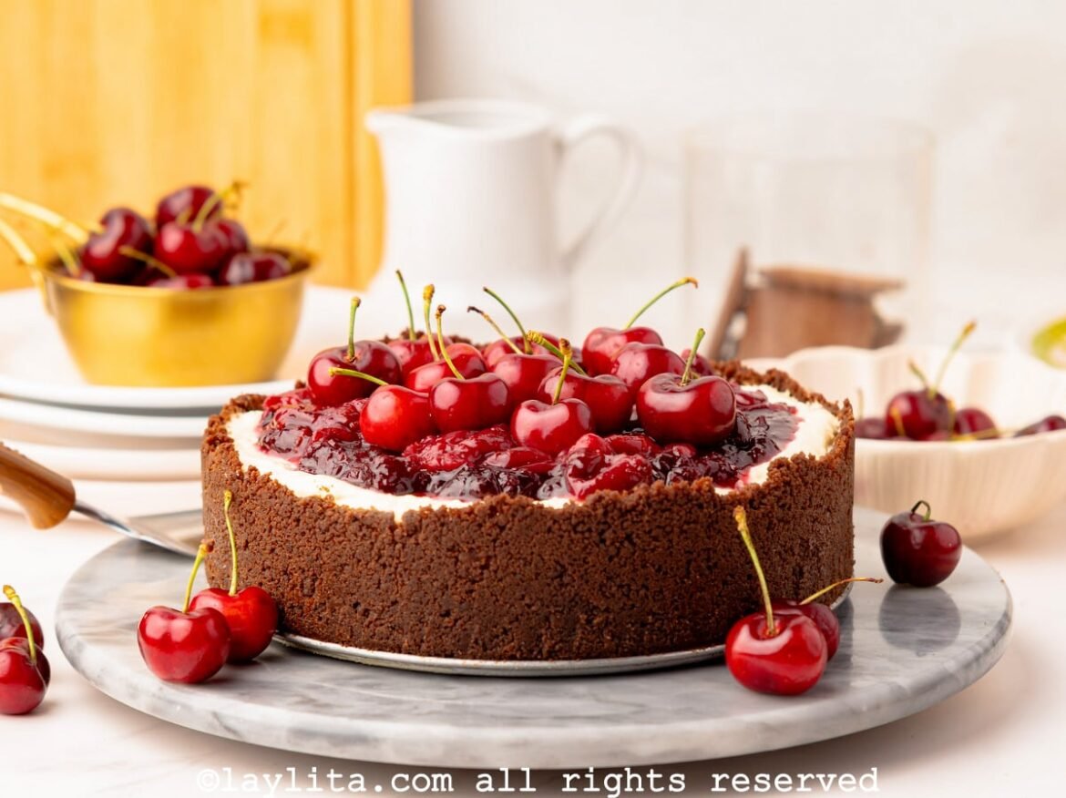 No Bake Cherry Cheesecake – Laylita's Recipes