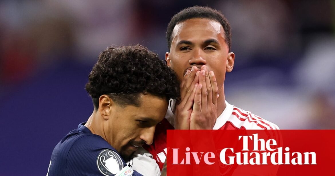 Paris Saint-Germain v Arsenal: PSG win Champions League final on penalties – live | Champions League
