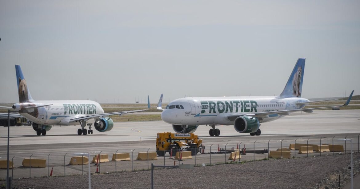 Pedestrian fatally hit by Frontier airplane departing Denver for Los Angeles, flight canceled after engine fire