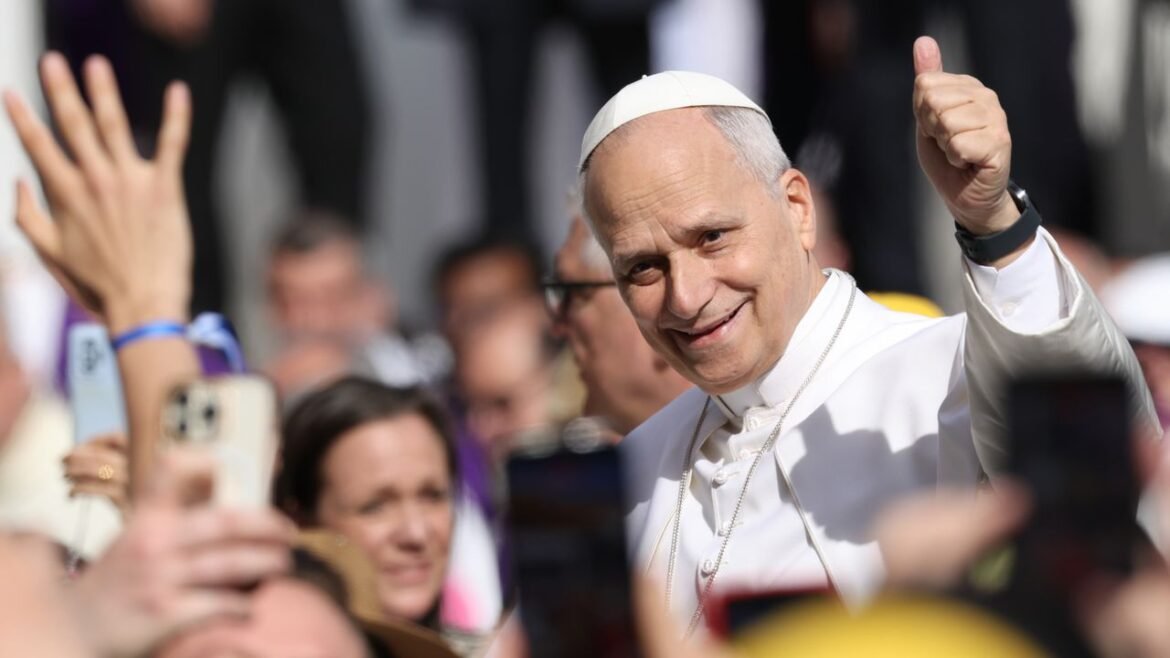 Pope Leo Dons Throwback-Style Nike Sneakers For a Rome Stroll