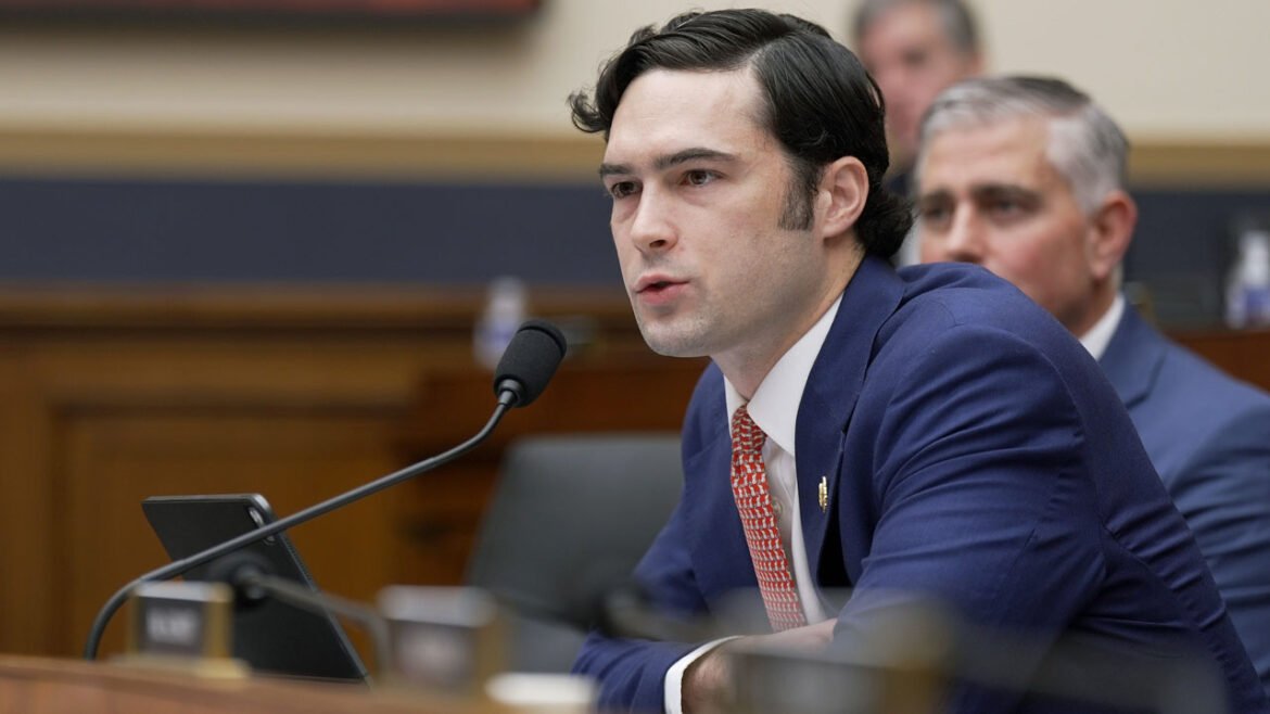 Rep. Brandon Gill speaks during a congressional hearing.