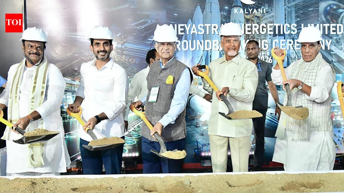 Rajnath, CM Naidu lay stone for AMCA project in...