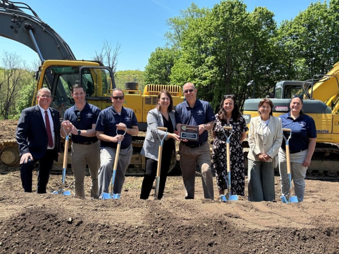 The groundbreaking for Sussex Woods in Randolph.