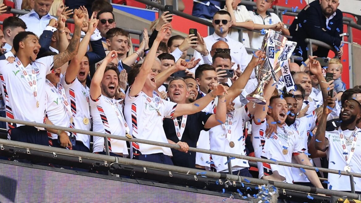Bolton beat Stockport 4-1 in the 2026/27 Sky Bet League One play-off final
