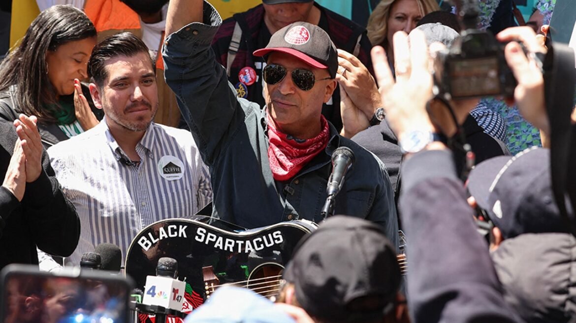 Tom Morello faces conservative backlash after NYC...