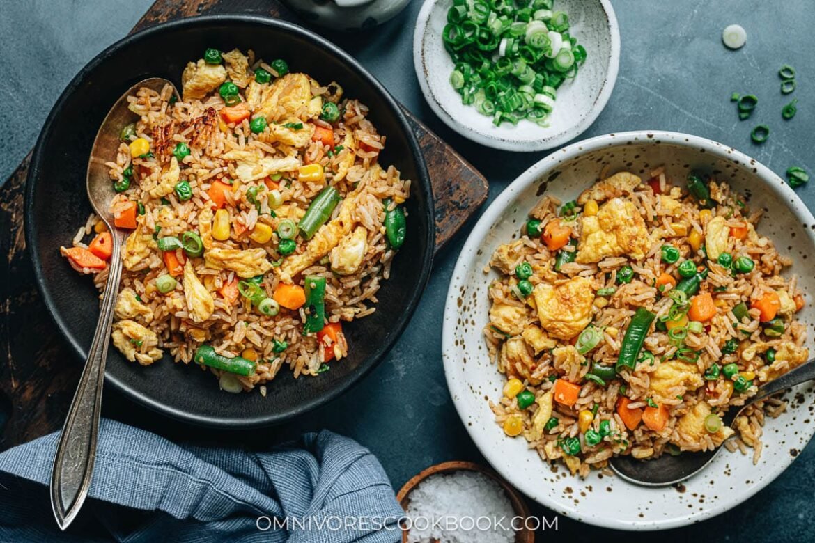 Vegetable Fried Rice (蔬菜炒饭) - Omnivore's Cookbook