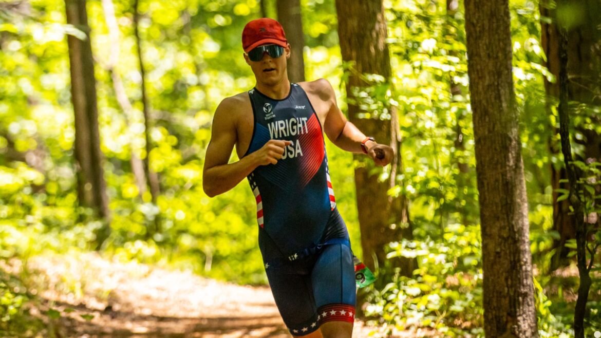 Lucas Wright, a 19-year-old junior triathlon champion, took his off-road triathlon success to draft-legal and USA Triathlon racing while balancing academics.