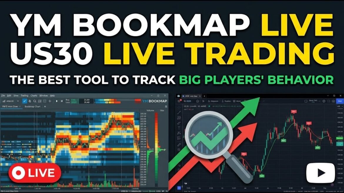 YM Bookmap Live | US30 Live Trading | Dow Jones/DJIA Futures | Liquidity | Heatmap | Live Trading