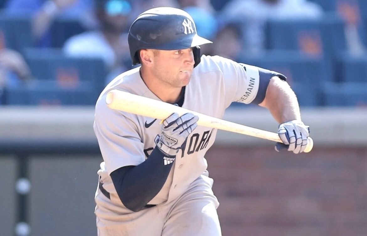 Seldom-used bench player Max Schuemann was in the Yankees' lineup for Sunday's series finale with the Athletics.