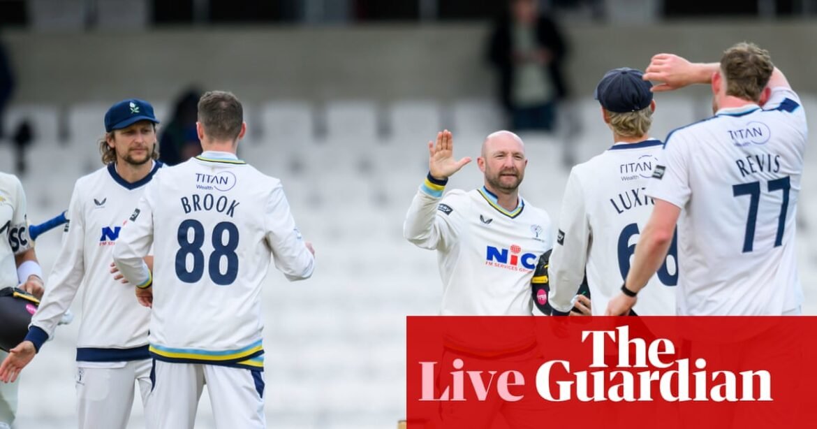 Yorkshire polish off Surrey but Lehmann defies Notts: county cricket, day four – as it happened | County Championship