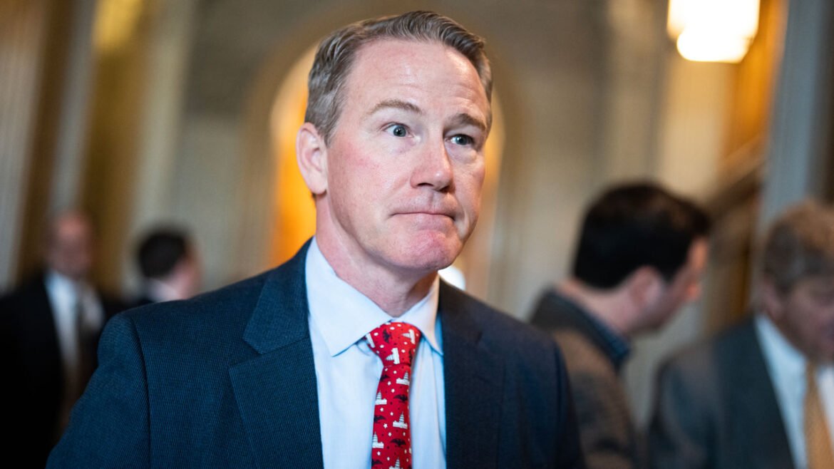 Sen. Jon Husted is seen in the halls of the U.S. Capitol.