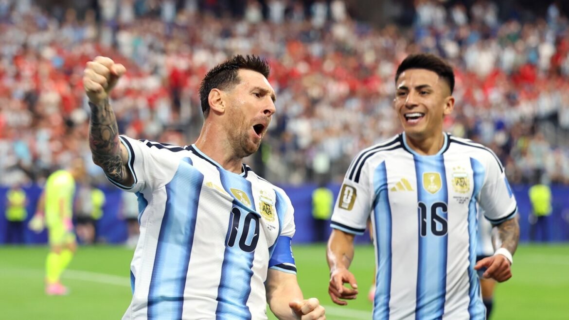 Argentina's Lionel Messi sets World Cup scoring record : NPR