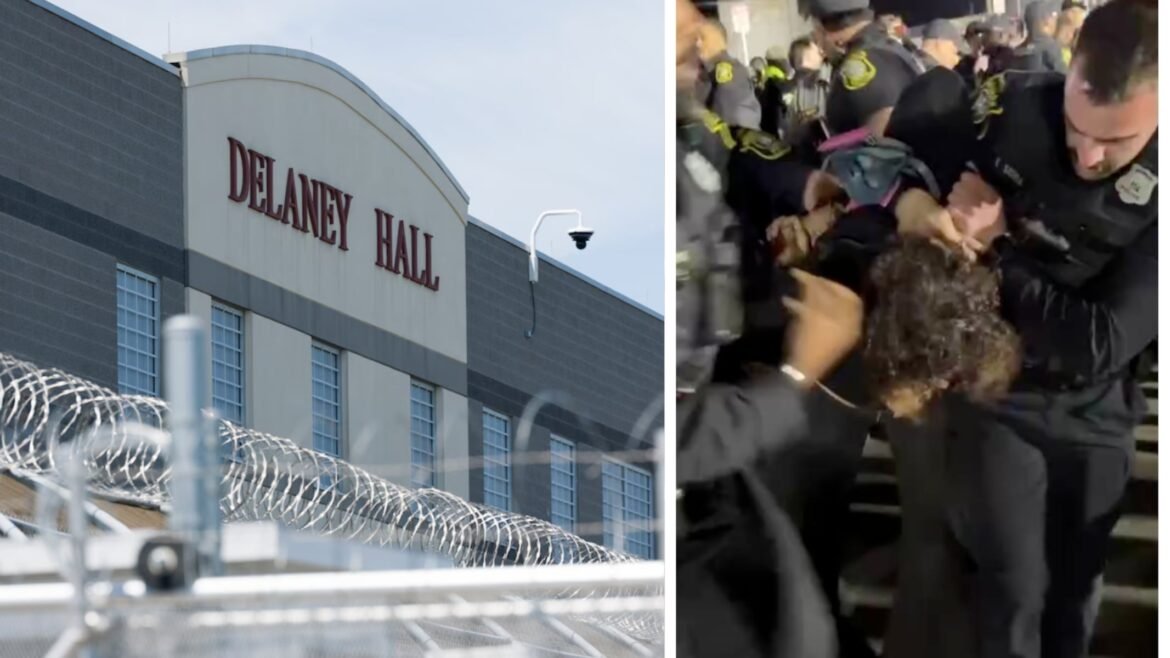 Arrests made outside ICE detention center one night after curfew lifted at Delaney Hall