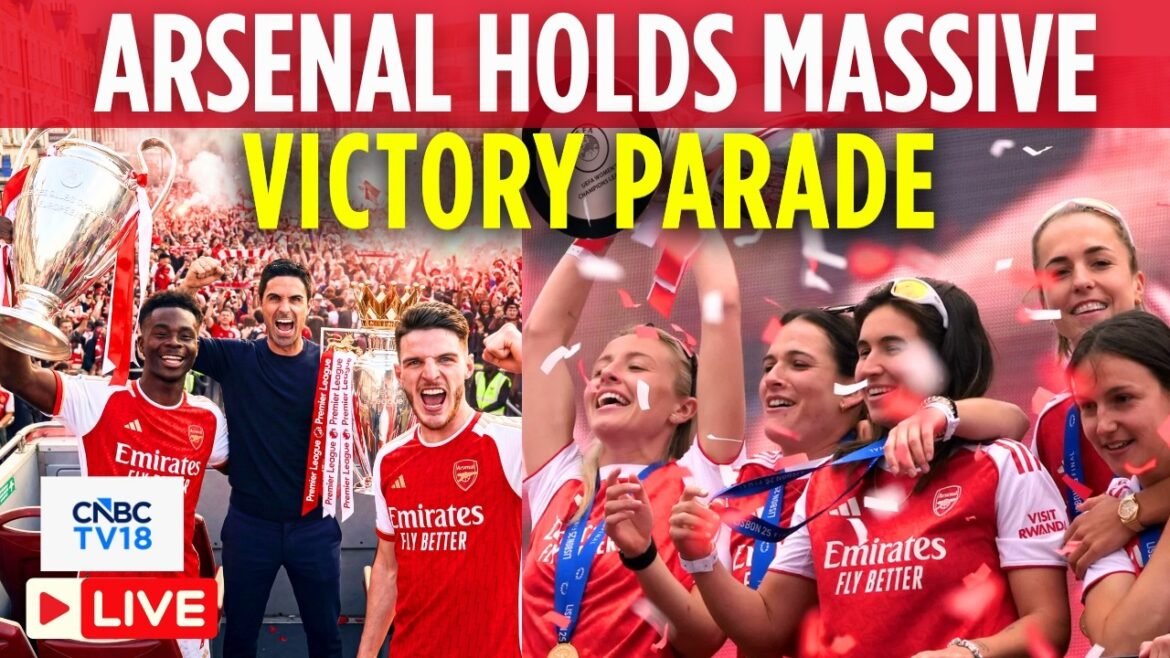 Arsenal Victory Parade LIVE: Arsenal Holds Joint Victory Parades for Men’s, Women’s Team | EPL |N18G