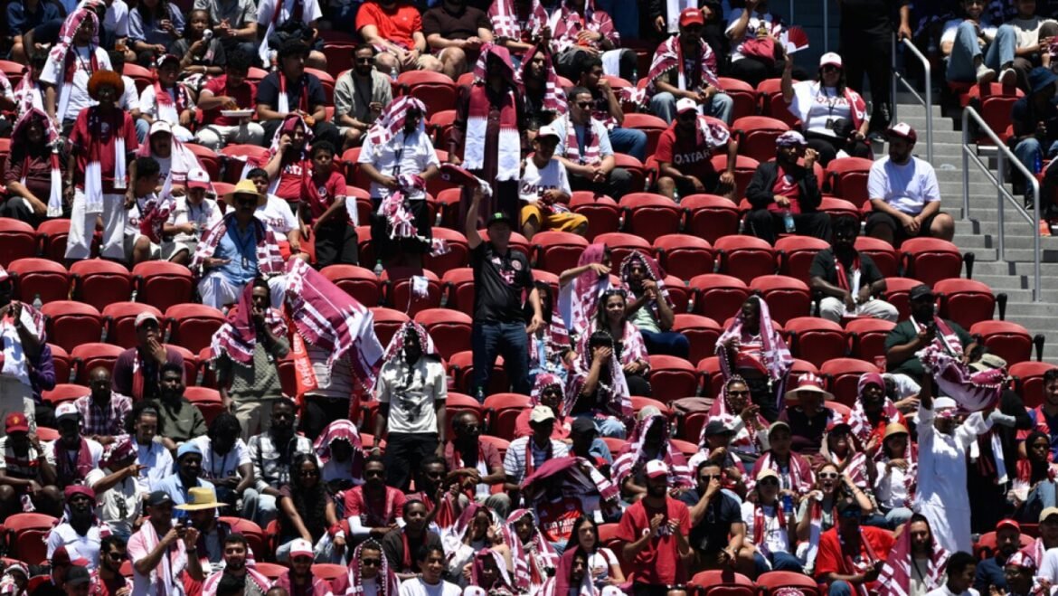 As Bay Area hosts World Cup, empty red seats are everywhere at Levi's Stadium : NPR