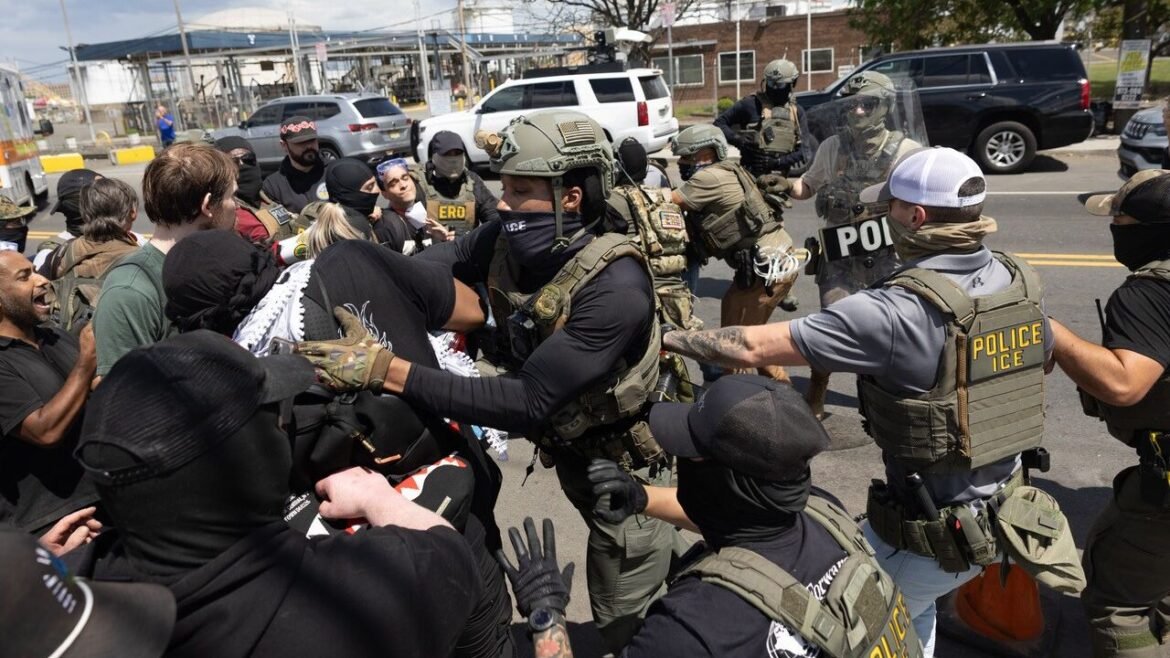 Conflicting reports amid 'one big scuffle' outside Delaney Hall