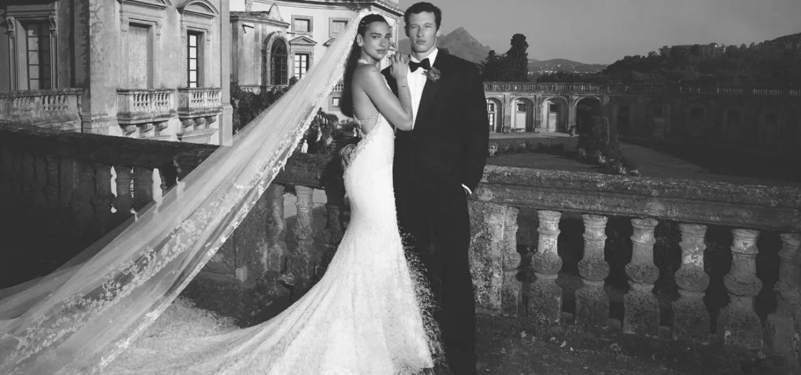 Dua Lipa Marries Callum Turner in CHANEL Haute Couture Dress