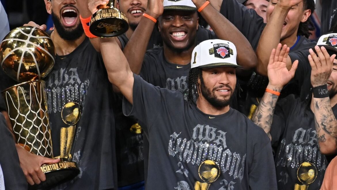 How the Knicks’ Bedazzled Nike NBA Champions T-Shirts Got Made