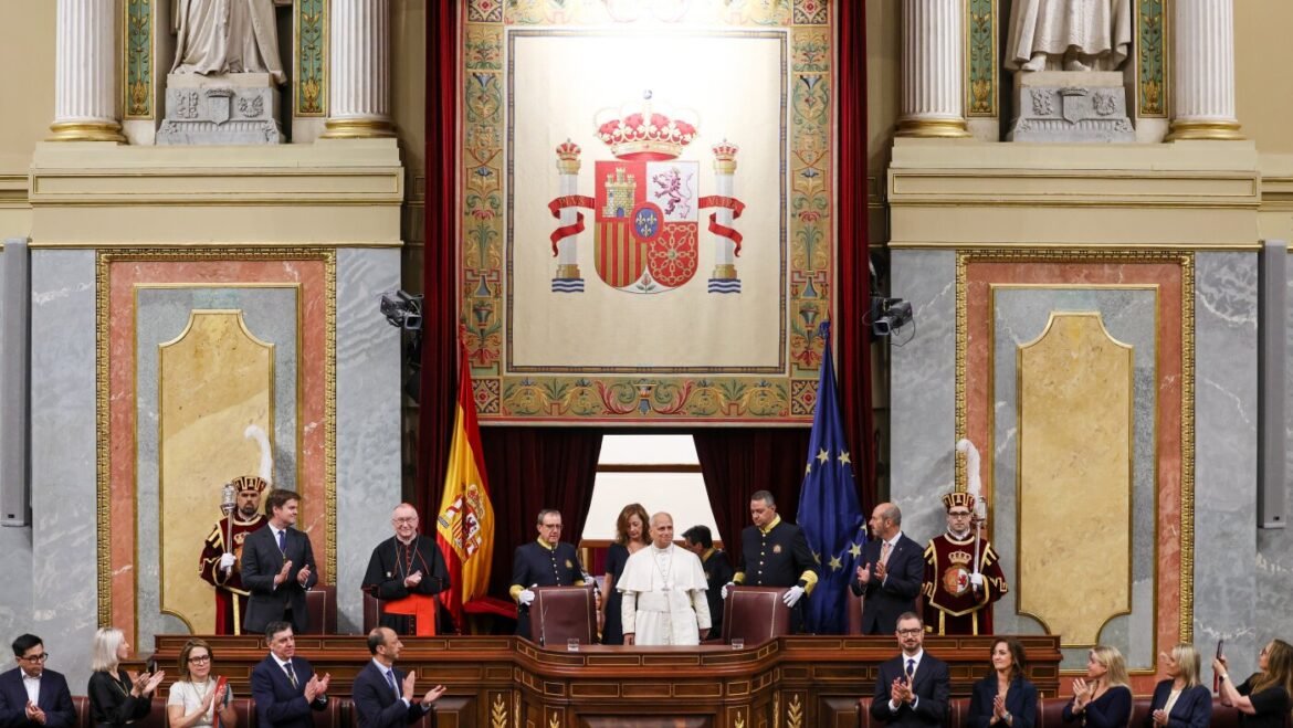 In speech to Spanish parliament, pope demands respect for the dignity of all people : NPR