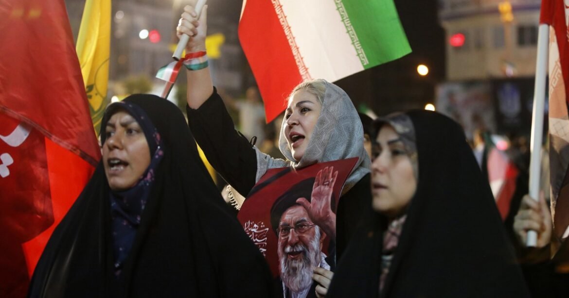 Iranians gather in Tehran after launching strikes on Israel