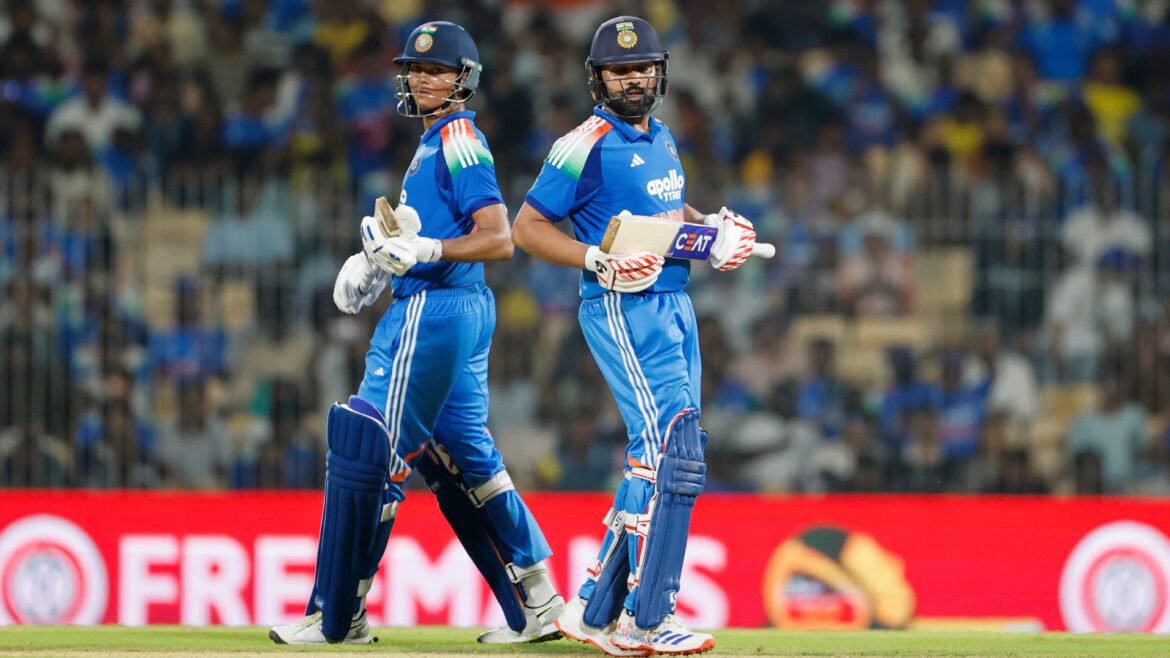 Rohit Sharma and Yashasvi Jaiswal helped India beat Afghanistan by 9 wickets in 3rd ODI. (CREIMAS FOR BCCI)