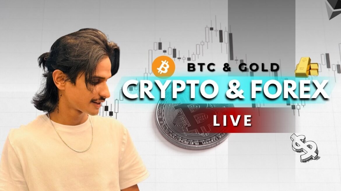 LIVE BITCOIN &GOLD TRADING | BTC LIVE|BTCUSDLIVE #crypto #goldpricetoday #btclive @Bhanu-4u-official