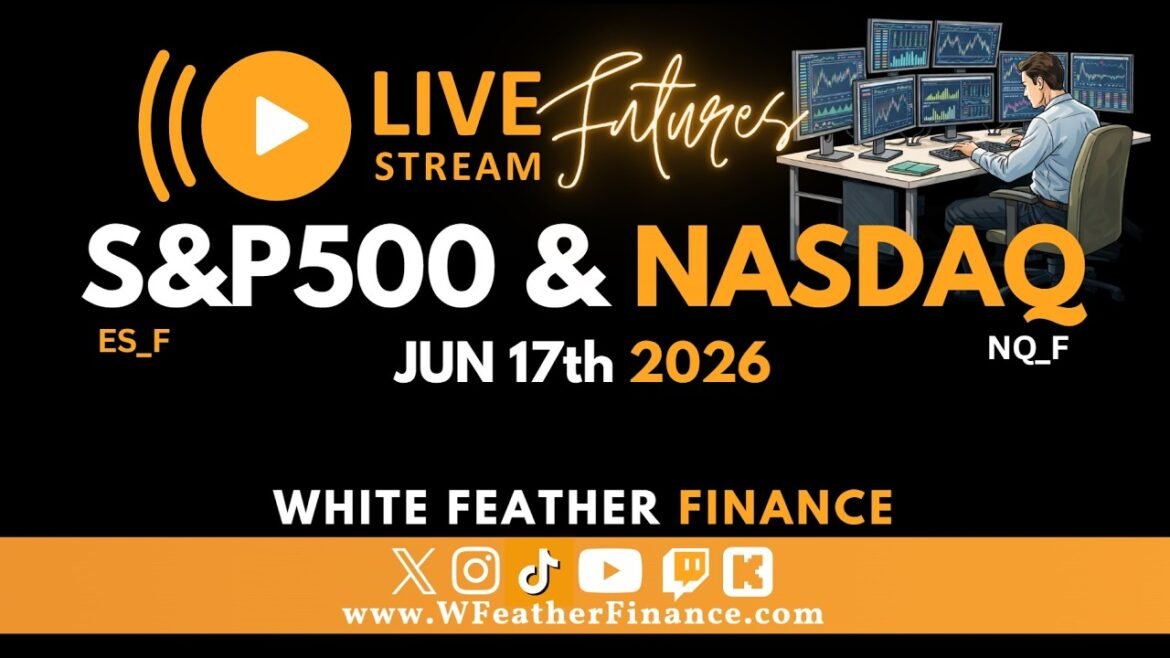 Live Trading S&P500 & NASDAQ Futures $NQ 6/17/2026 #nasdaqfutures #ppi #iranwar #ratehike #trump