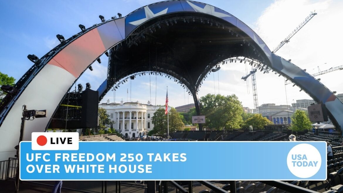 Live: UFC Freedom 250 card takes over White House South Lawn as Topuria-Gaethje highlights event