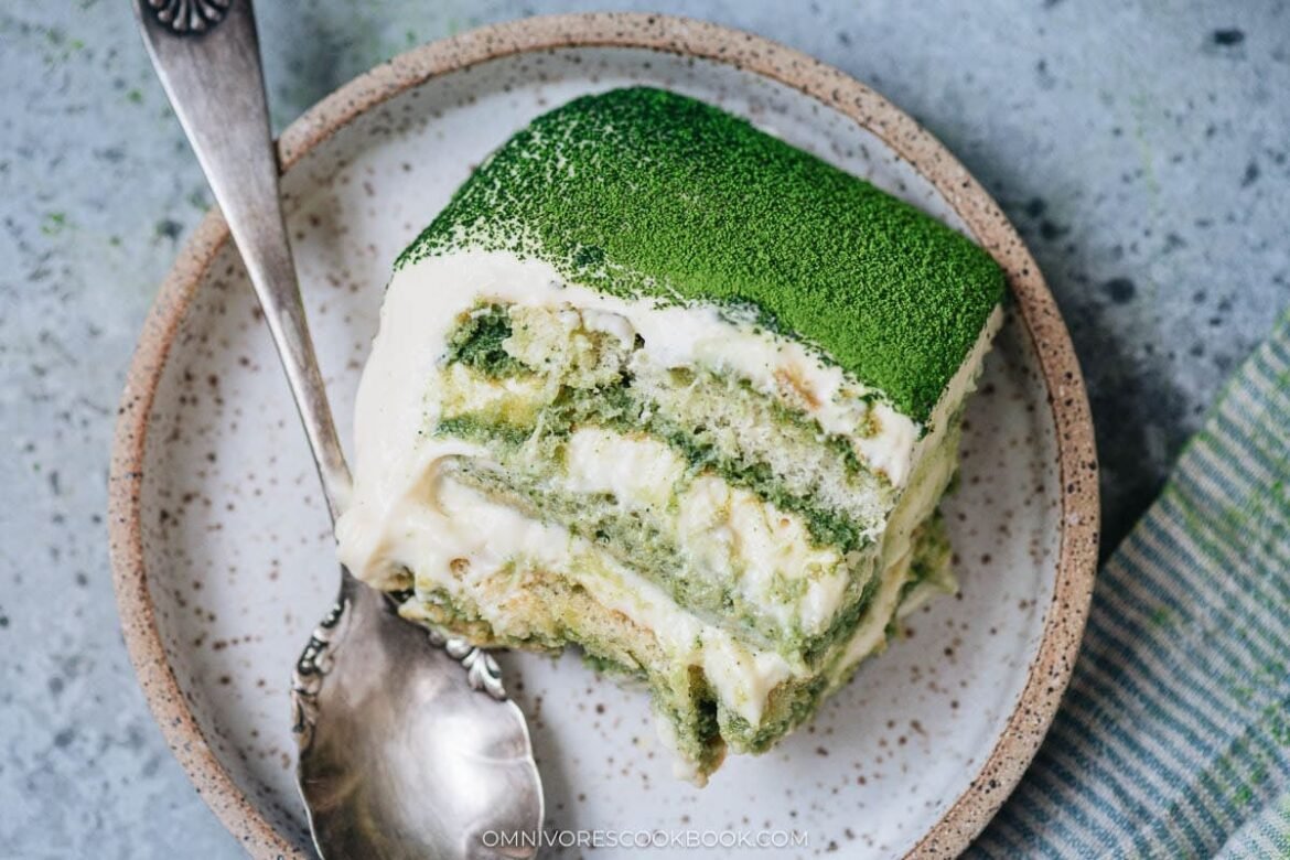 Matcha Tiramisu (抹茶提拉米苏, No-Bake Dessert)