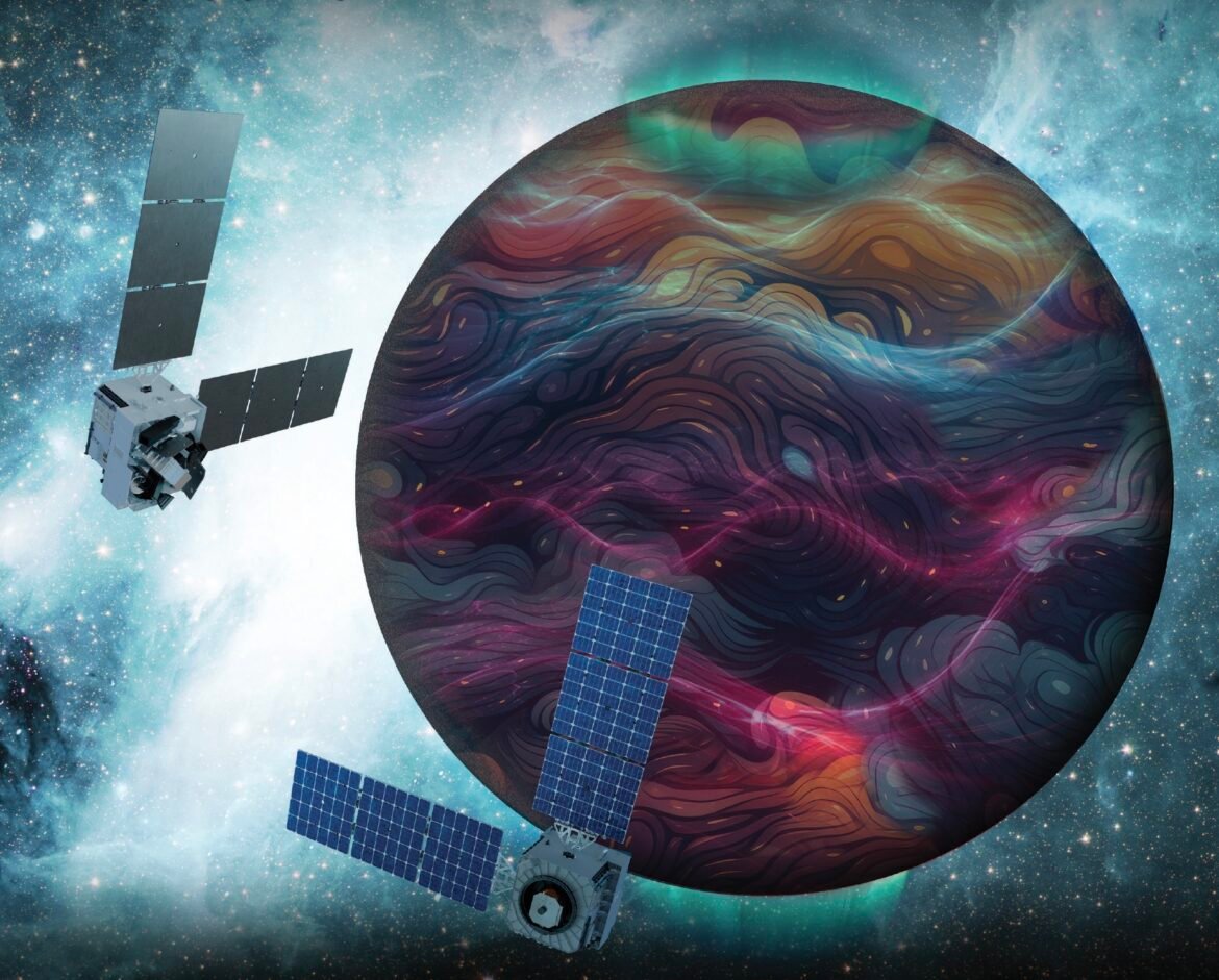 Artist’s rendition of the DAPHNE (Dynamic Atmosphere-Ionosphere Explorer) mission concept.
