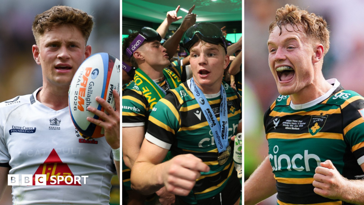 Northampton Saints and Exeter's Stephen Varney