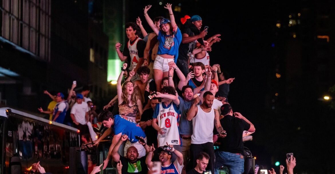 Photos: Knicks Fans Celebrate Their NBA Championship
