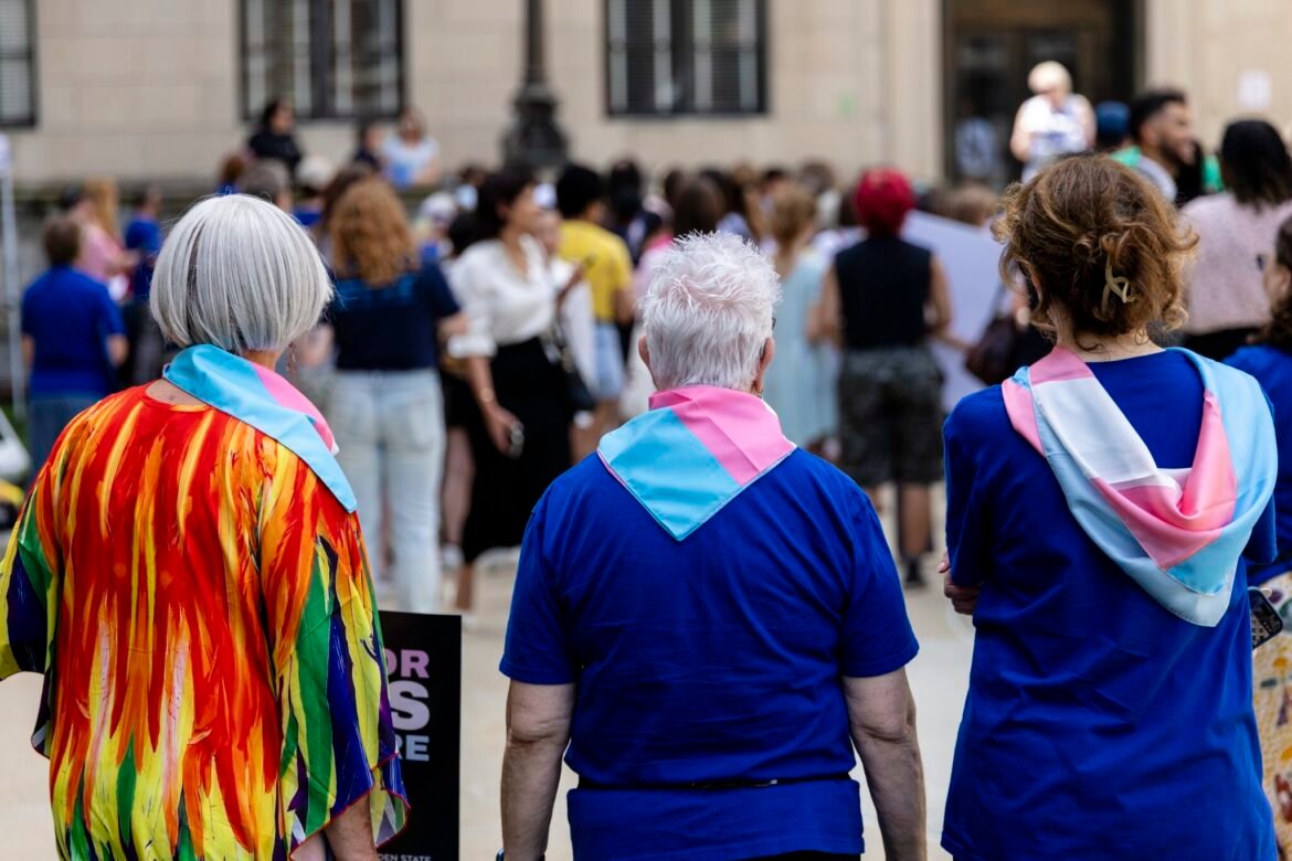 Supporters of reproductive, transgender healthcare bill rally in Trenton • New Jersey Monitor