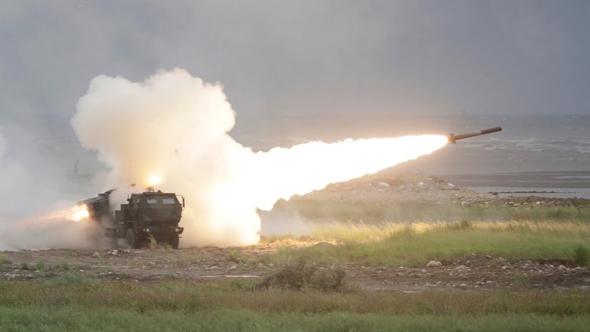 Taiwan drills with U.S. rocket system, firing in China's direction : NPR