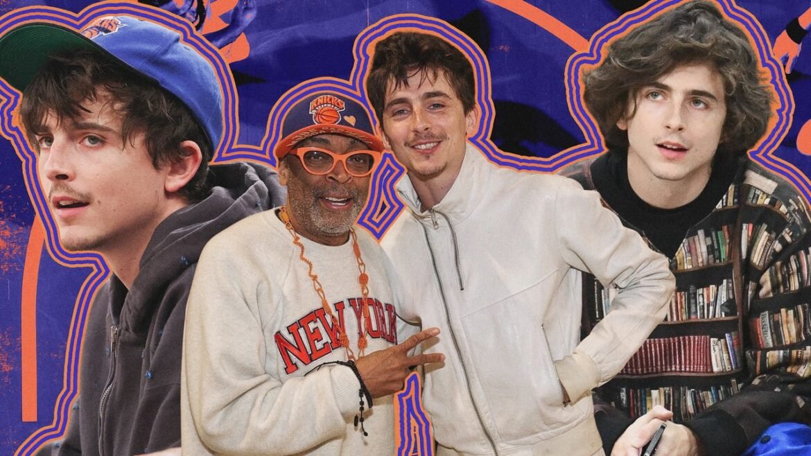 This Is Everything Timothée Chalamet Has Ever Worn to a Knicks Game