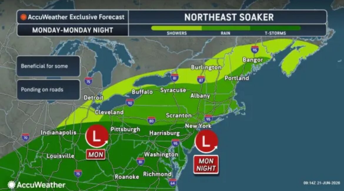 Severe thunderstorms with high winds and the potential for flash flooding are expected on Monday afternoon and evening, forecasters say.